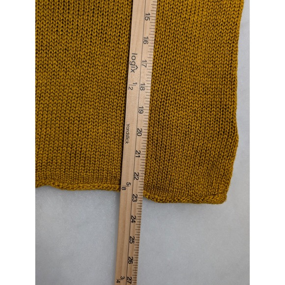 Sm H&M Knit Tank Top‎ Sleeveless Sweater V Neck Ribbed Yellow Mustard Womens - Picture 6 of 6